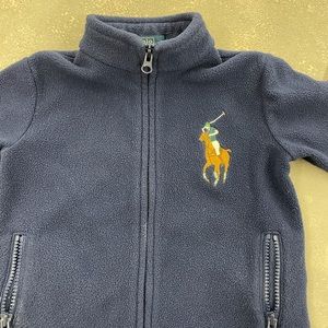 Polo Ralph Lauren Navy Fleece Big Pony Jacket  2T